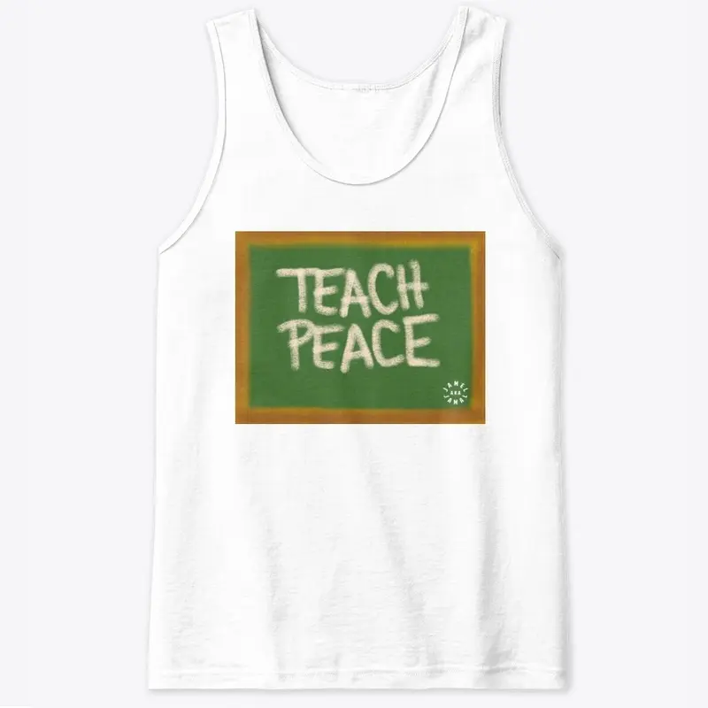 TEACH PEACE  | BLACK LOGO ON BACK