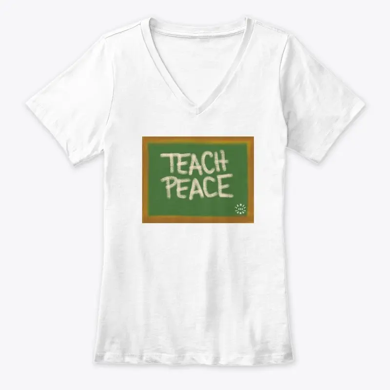 TEACH PEACE  | BLACK LOGO ON BACK