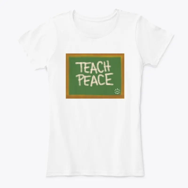 TEACH PEACE  | BLACK LOGO ON BACK