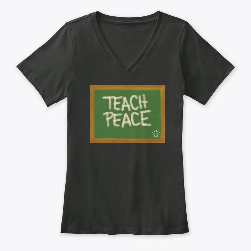 TEACH PEACE | WHITE LOGO ON BACK