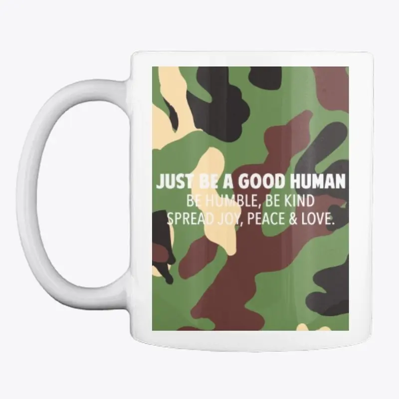 CAMO GOOD HUMAN | WHITE LOGO