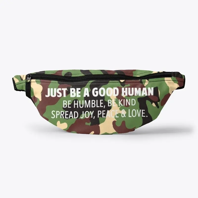 CAMO GOOD HUMAN | WHITE LOGO