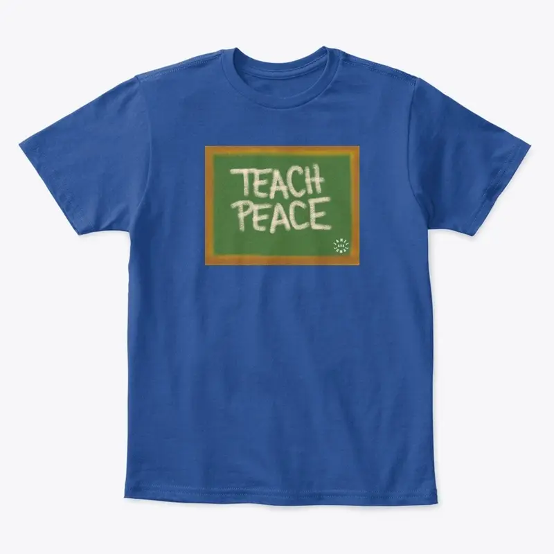 TEACH PEACE | WHITE LOGO ON BACK