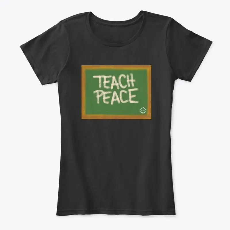 TEACH PEACE | WHITE LOGO ON BACK