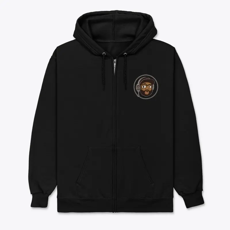 REACTION LOGO ZIP HOODIE | WHITE LOGO