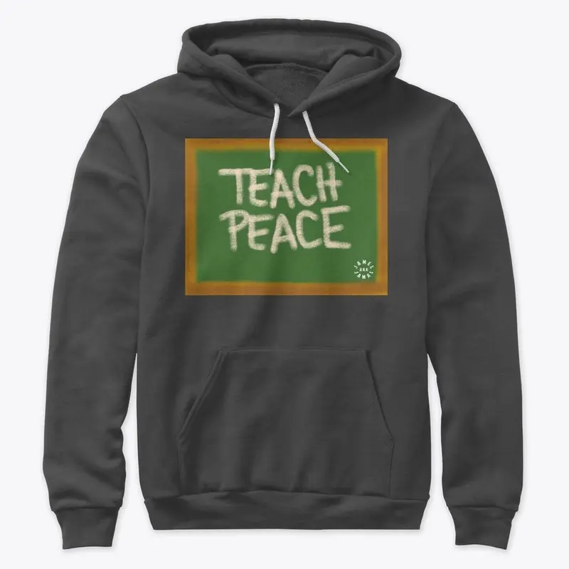 TEACH PEACE | WHITE LOGO ON BACK