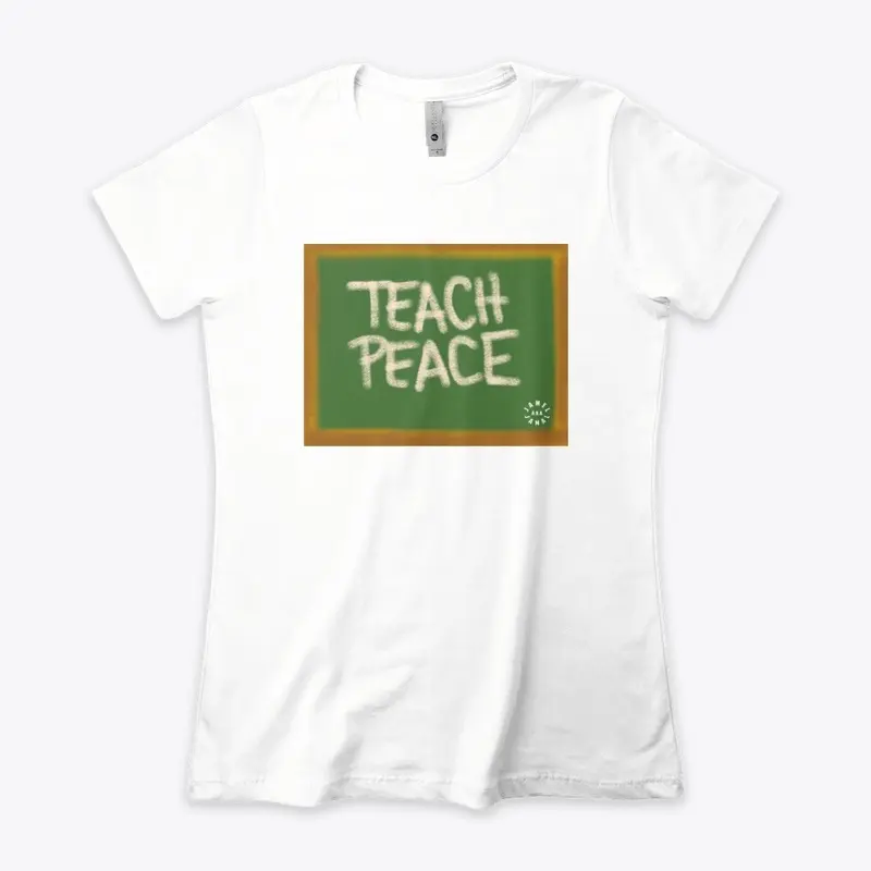 TEACH PEACE  | BLACK LOGO ON BACK