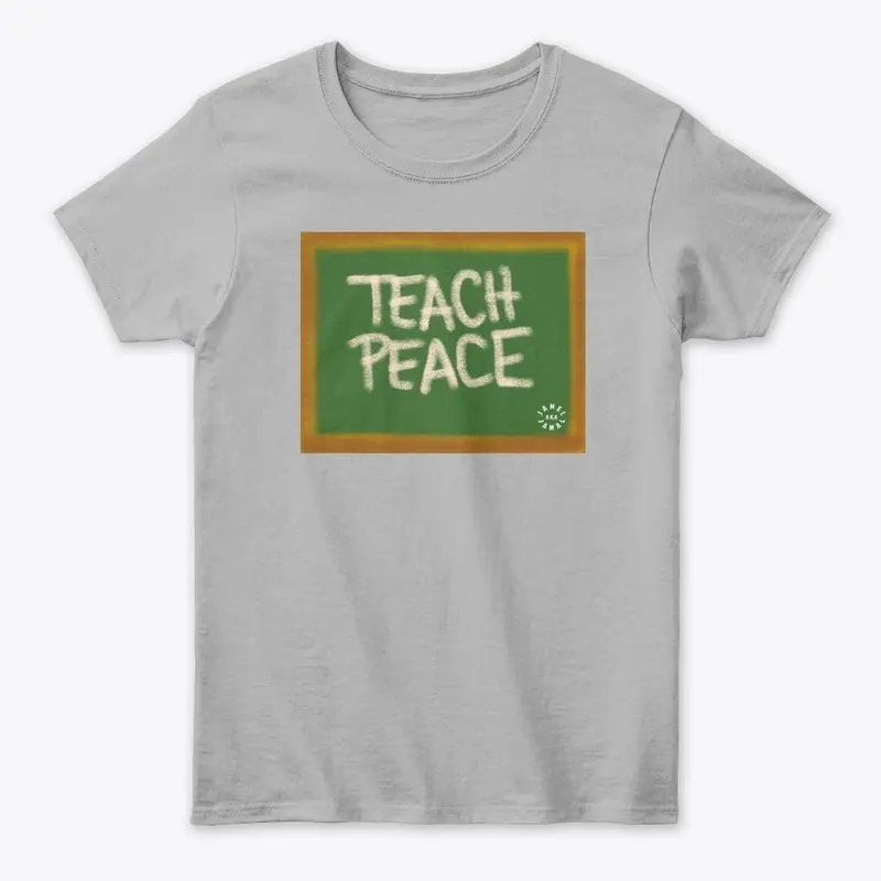 TEACH PEACE  | BLACK LOGO ON BACK