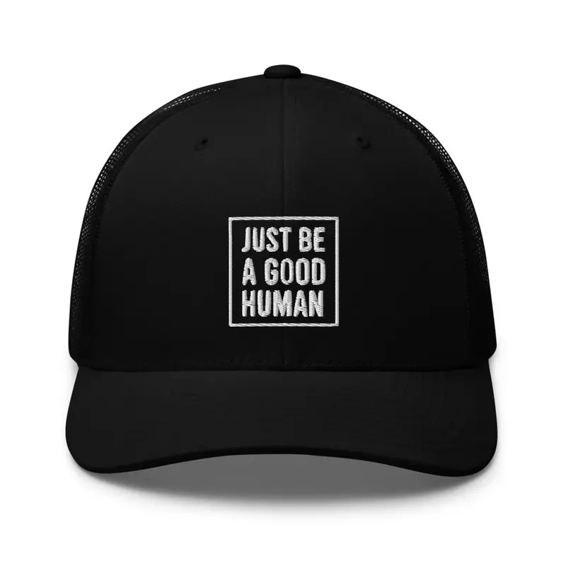 GOOD HUMAN SQ WHITE | HATS