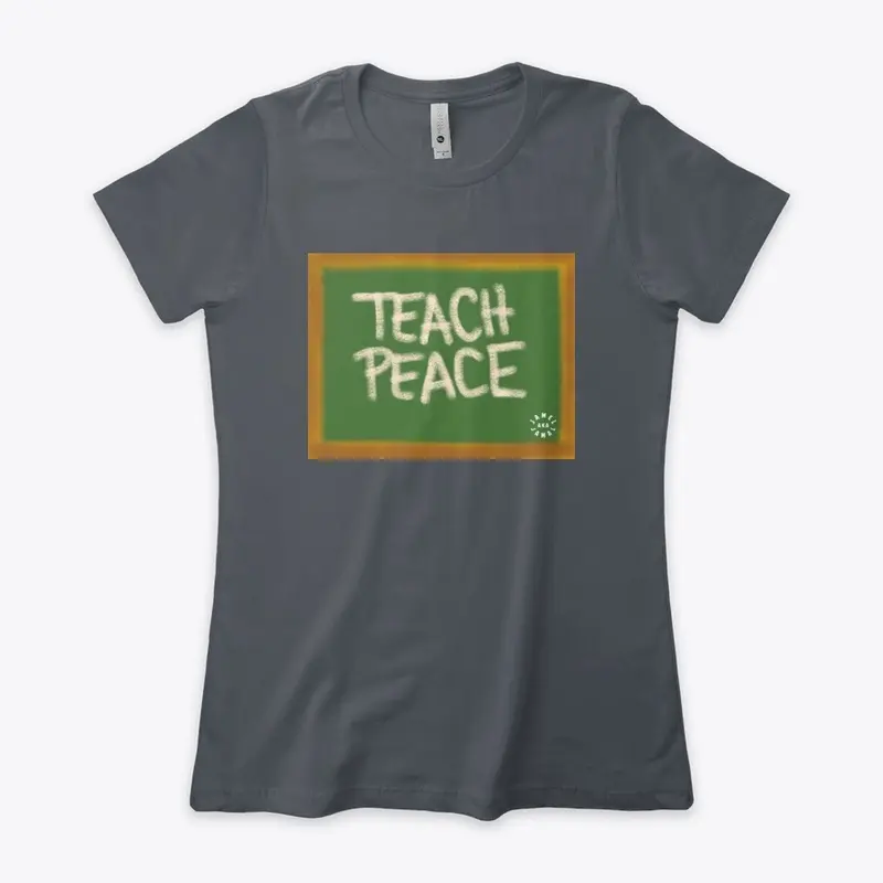 TEACH PEACE | WHITE LOGO ON BACK