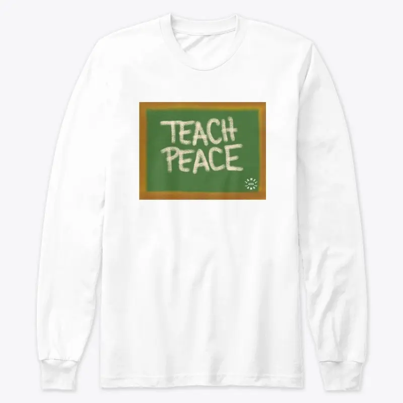 TEACH PEACE  | BLACK LOGO ON BACK