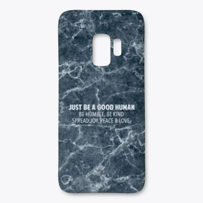 BLACK MARBLE GOOD HUMAN | WHITE LOGO