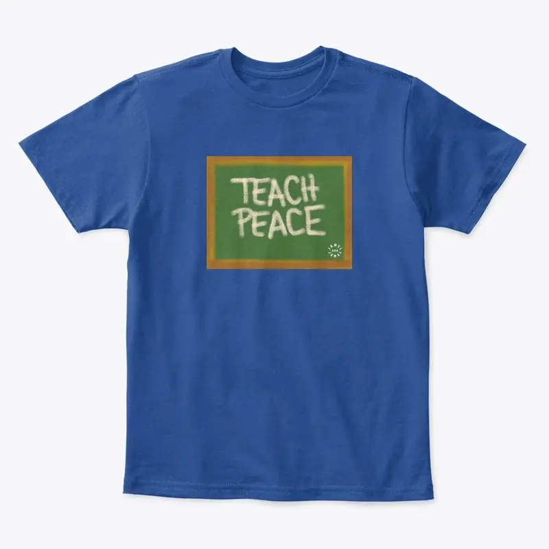 TEACH PEACE  | BLACK LOGO ON BACK