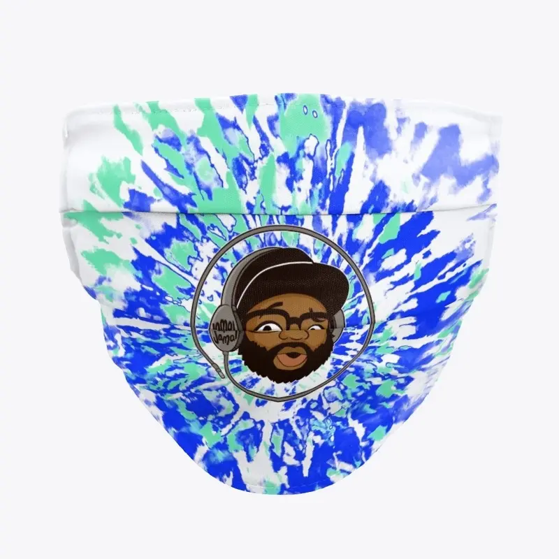 BLUE & GREEN TIE DYE REACTION LOGO